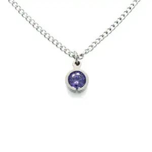 TSP-231 티타늄 탄생석 펜던트 목걸이 무료배송 평생AS