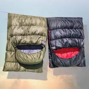 오리털 침낭 콜럼버스 히말라야2000 덕다운 슬리핑백 캠핑 낚시 마이크로페더
