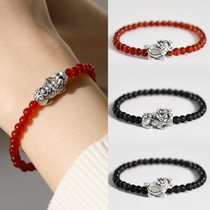 실버925 비휴 오닉스 소원 원석팔찌