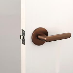 엔젤금속 시그니처 SSL 2965 브라운 버튼형잠금 방문손잡이 화장실 욕실 나무문 ABS도어 도어핸들  문고리