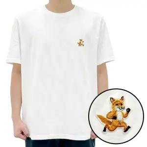 [명품] 24SS 스피디 폭스 패치 콤포트 반팔티 화이트 MM00125KJ0008 P100