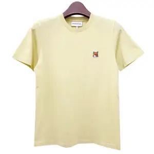 [명품] 24SS 여성 폭스헤드 패치 반팔티 옐로우 LW00105KJ0008 P712