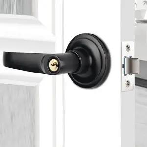 고품질 방문손잡이 열쇠형 두꺼운문 도어락 목문용손잡이 (WE5C1EF)