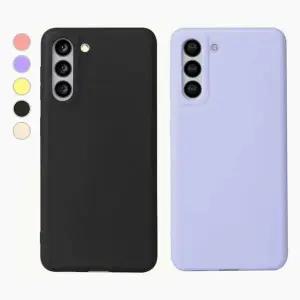 르랑 갤럭시S21 플러스 + 실리콘 케이스 B 범퍼 젤리 슬림 핸드폰 휴대폰CC01G-3