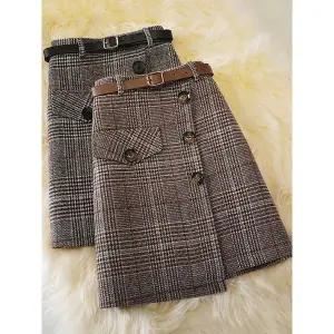 [하프클럽/]세이오 A라인 체크 스커트_NB3SK011