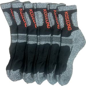 국내 생산 남성용 중목 안전화 작업용 등산양말 5족 세트