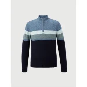 [롯데백화점]트레몰로 [트레몰로] 울혼방 배색블럭형 하프집업 반폴라니트 TRBBH3W9401