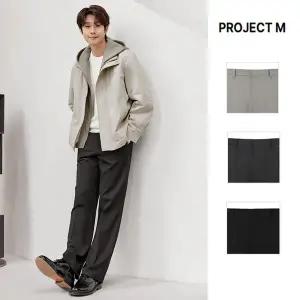 [프로젝트엠](천안아산점)남성 세미와이드 밴딩 슬랙스 EPF1PP1105