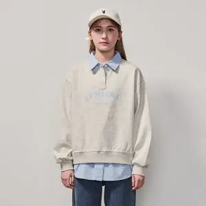 [에꼴리에] 여자 봄이월 셔츠레이어드카라맨투맨티(25A3456)