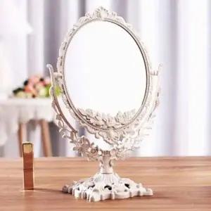 타원형 화장거울 탁상거울 엔틱 회전 WFFWSJ2