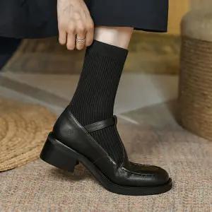 F10 여성 니트부츠 스판부츠 메리제인부츠