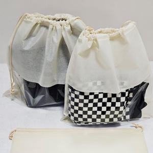 투명창 부직포 더스트백 가방 소품 보관백 파우치 소 중 대