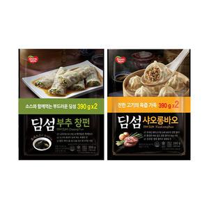 동원 딤섬 부추창펀 390g, 2입, 1개 + 샤오롱바오 390g, 2입, 1개 (총 4개)