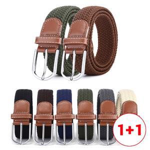 유니미스 캐주얼 허리 스판 꽈배기 벨트 1+1