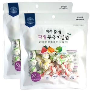 아껴줄게 과일 우유 치실껌 SS사이즈 18개입 108g x 2개
