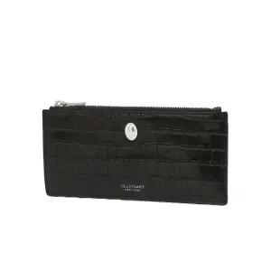 [롯데백화점]질스튜어트 [선물포장+쇼핑백]AVENUE 블랙 크로커 엠보 가죽 슬림 장지갑 JAWA5F804BK