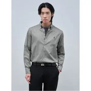 [빈폴멘] 투톤 컬러 헤링본 셔츠 - 그린 (BC4964C22M)