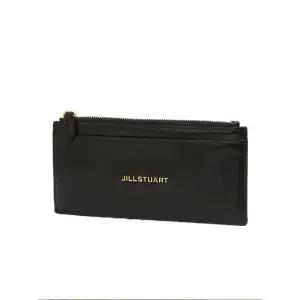 [롯데백화점]질스튜어트 [선물포장+쇼핑백] 코코 블랙 로고장식 소가죽 슬림 장지갑 JAWA5F530BK