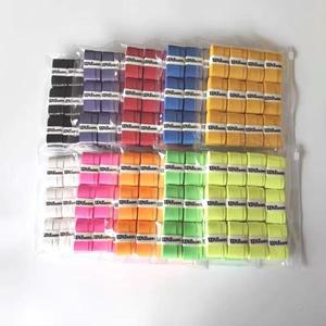 차이나는직구12PCS 윌슨 테니스 라켓 오버 그립 땀 밴드 흡수 그립 PU 배드민턴 라켓 핸들 그립 테니스 그