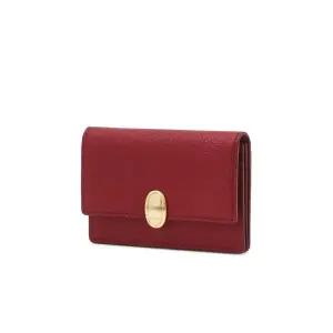 [롯데백화점]질스튜어트 [선물포장+쇼핑백][TATE] 레드 가죽 오발 장식 아코디언 카드지갑 JAWA5F132R2