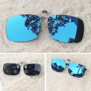 국산 스테인레스 프레임 편광클립안경 초경량 플립형 실리콘팁 포함 깔끔한 디자인