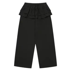 [틴톡] 여자 봄이월 2단프릴와이드치마바지(25QT754)