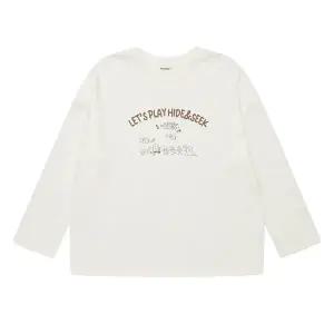 [에꼴리에] 여자 봄이월 스케치이모티양면라운드티(25C0451)