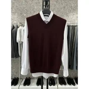 [트루젠]캐시미어+ 브이넥 기본핏 니트 조끼 베스트