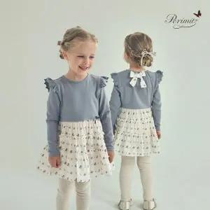 [보리보리/페리미츠]리본 캉캉 롱티셔츠(P2531T175_22)