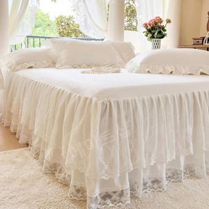 매트리스커버 호텔식 침대커버 공주 프릴 침대스커트 더블레이스