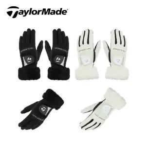 [정품] 25년 테일러메이드 겨울 양손 여성 보아 골프장갑 방한 동계 라운딩 보온 털