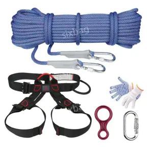 짚라인도르래 로프 세트 장비 하강 슬라이딩 클라이밍