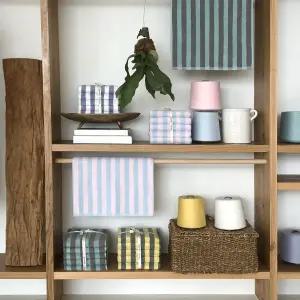 테리파머 무형광 호텔수건 180g 멜로우 스트라이프 디자인 선염 수건 5장 타월 세면타올