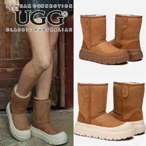 [오즈웨어]25년 신상 클래식 플러스 미들 숏 여성 양털 UGG 어그부츠 장화