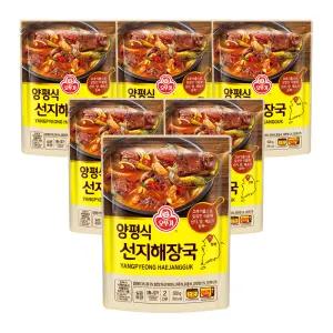 오뚜기 양평식 선지해장국 500g, 6개