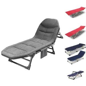 접이식 리클라이닝 간이침대/야전침대/사무실/캠핑/야전/침대/1인용/간이/일체형/공간/절약/캠핑용/캠핑