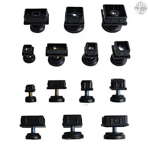 PVC 사각 파이프 캡 마감 마개 높이조절 발 40X40 9mm