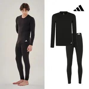 아디다스언더웨어 남성 데일리 피치기모 웜웨어 상하의 세트 107358