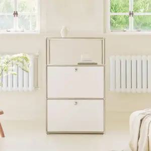 [착불]포스트모던 발렌 미드센츄리 2도어 모듈 수납장 630 3단