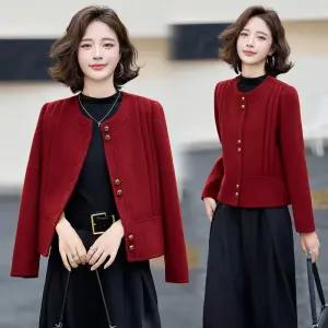 엘럽 여성코트 레드 리버시블 울 코트 겨 무드 니트 힛템