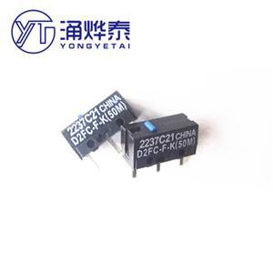 YYT 마우스 마이크로 단추 스위치  블루 도트 D2FC-F-K  50M  2 개