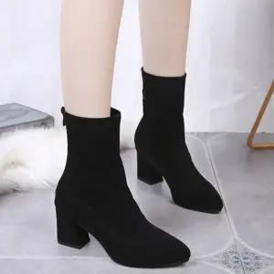 고품질 여성구두 첼시 롱부츠 로우힐워커 여성부츠 봄부츠 (WFJ49L7)