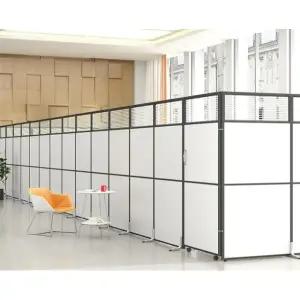 모던 오피스 독서실용 가벽 파티션 사무실 간이 1m 폭x1.5m 높이 유리 포함