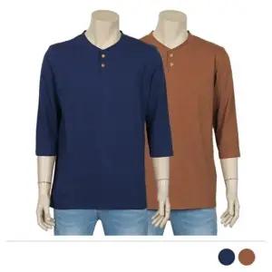 긴팔티 신상 여름 캐쥬얼 빅사이즈 카라티 40대남성 (WFJ4TG9)