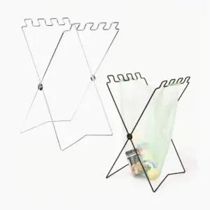 캠핑 쓰레기 봉투걸이 분리수거함 거치대 실버 (WFJPVFD)