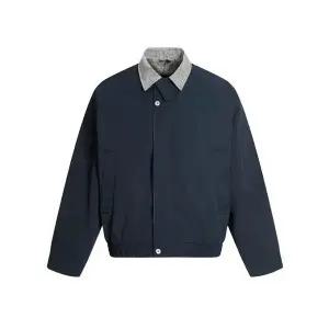 록쉬블몰 남성 바람막이 점퍼 빈티지 체크 재킷 남녀 춘추 캐주얼 커플 코트 HO3