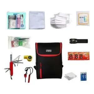 지진대비 생존배낭B형 + 용품13종 / 지진 재해 재난 생존배낭 재난가방 물품키트 비상배낭 커스커즈