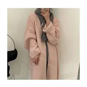 여자 롱 가디건 카디건 하프 기장 스웨터 가을 겨울 니트 아우터 코트 BE4