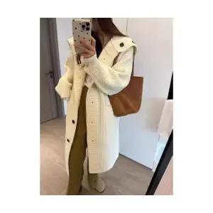 여자 롱 가디건 카디건 보들보들 니트 가을 겨울 아우터 중기장 기장 도톰한 스웨터 BE4