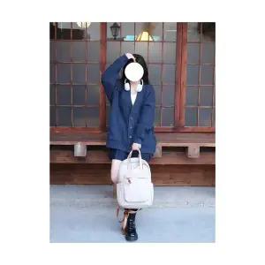 여자 롱 가디건 카디건 네이비 스웨터 가을 겨울 아우터 학생 하프 니트 BE4